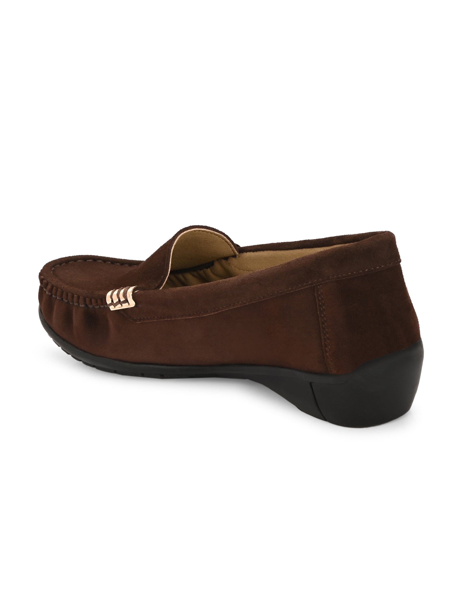 Santorini Suede Loafers by Lady Boss
