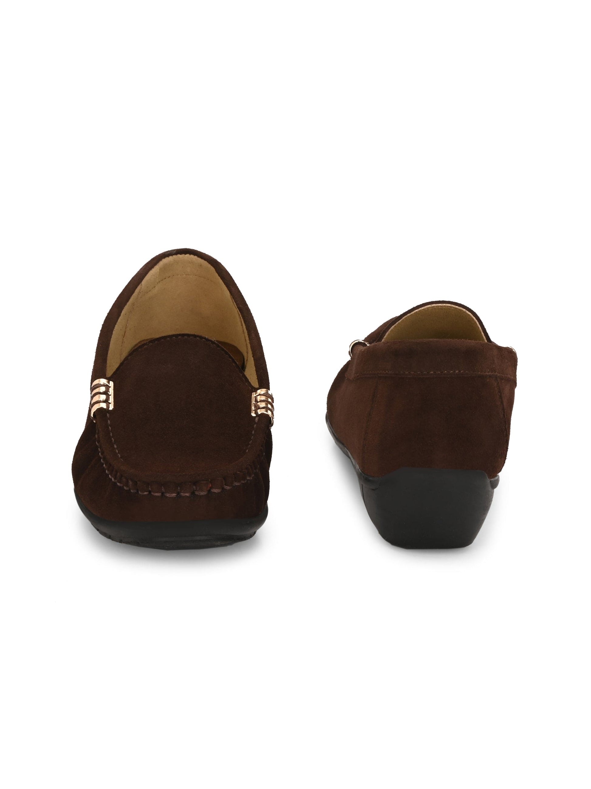 Santorini Suede Loafers by Lady Boss
