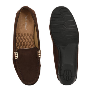 Santorini Suede Loafers by Lady Boss