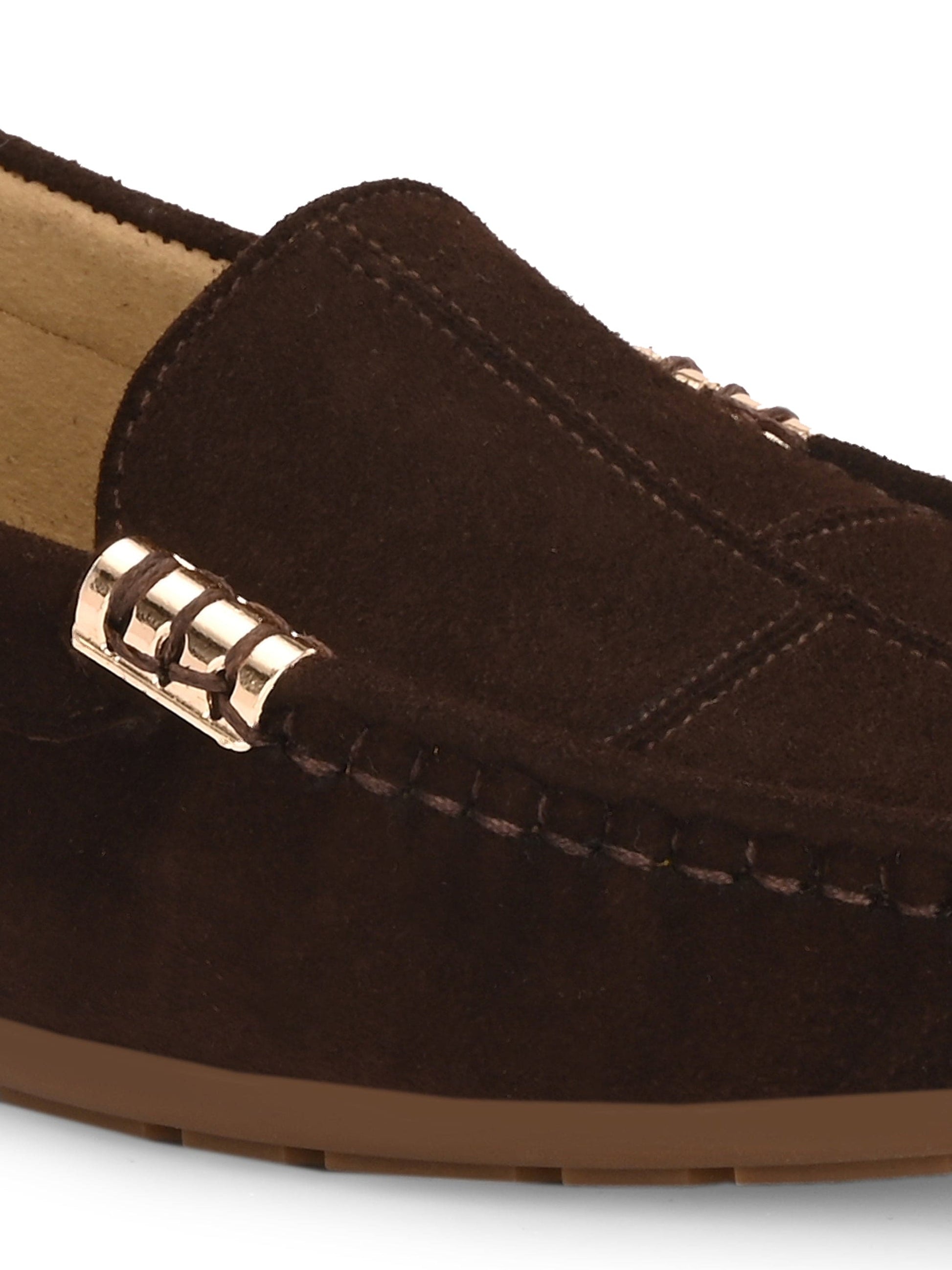 Marbella Suede Loafers by Lady Boss