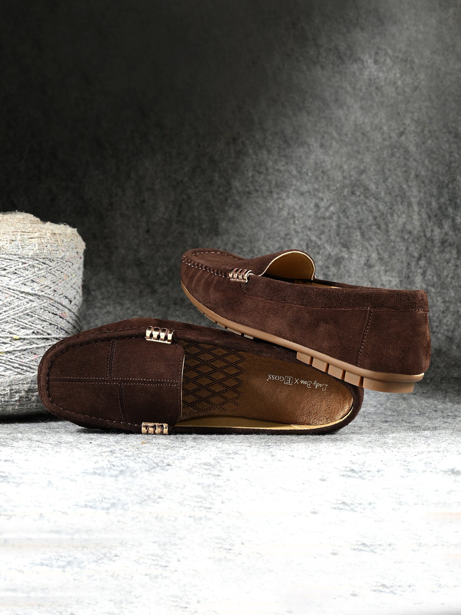 Marbella Suede Loafers by Lady Boss
