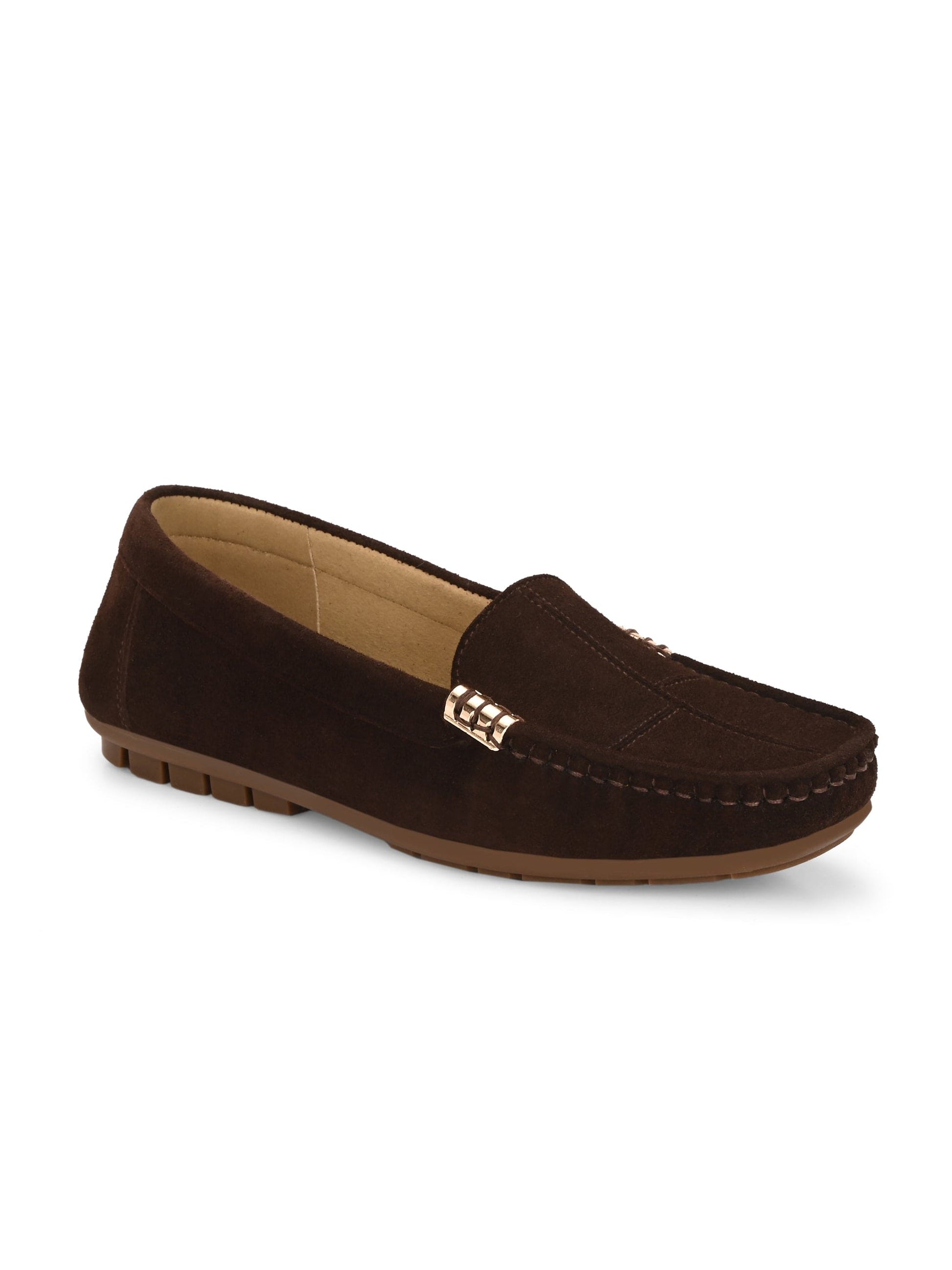 Marbella Suede Loafers by Lady Boss