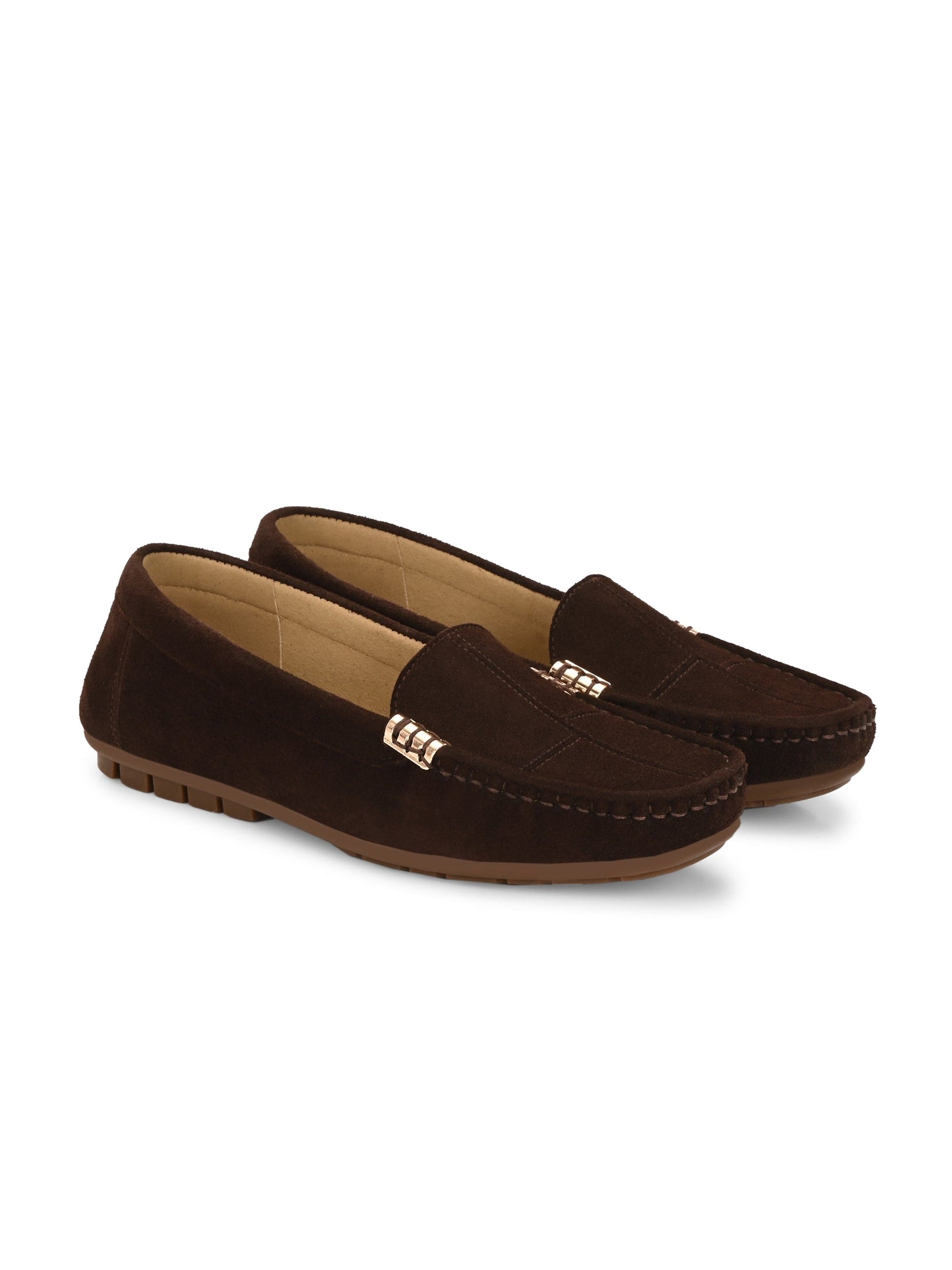 Marbella Suede Loafers by Lady Boss