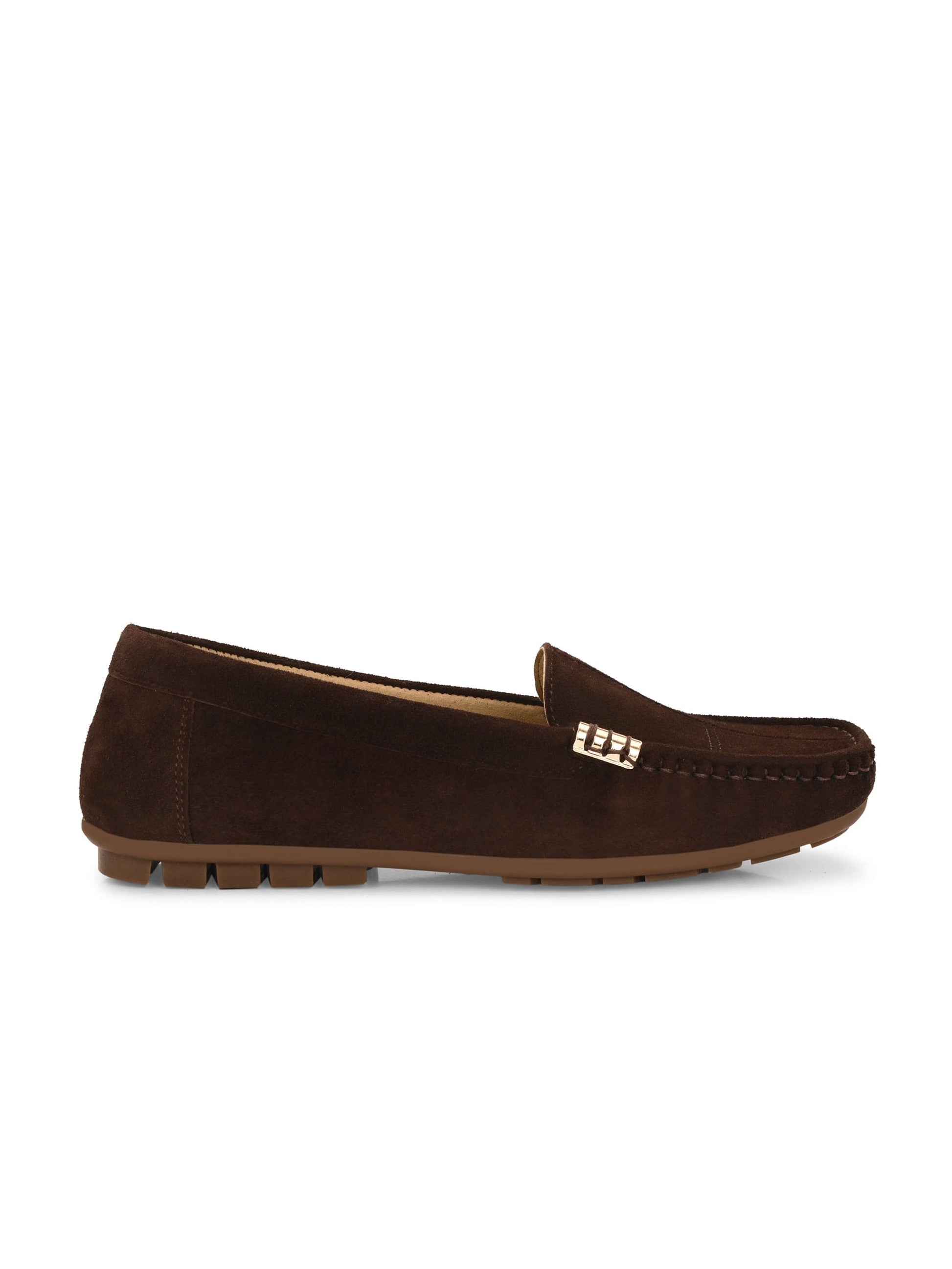 Marbella Suede Loafers by Lady Boss