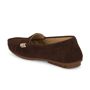 Marbella Suede Loafers by Lady Boss