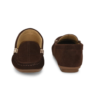 Marbella Suede Loafers by Lady Boss