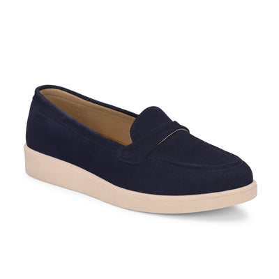 Aero-Glam Suede Loafers by Lady Boss