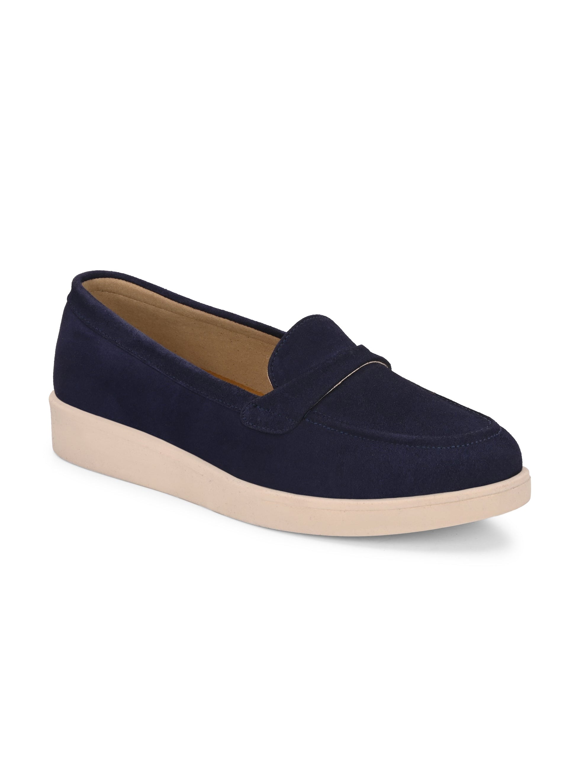Aero-Glam Suede Loafers by Lady Boss