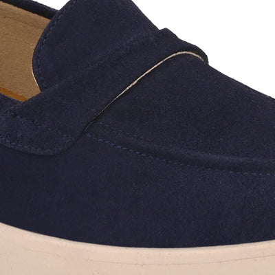 Aero-Glam Suede Loafers by Lady Boss