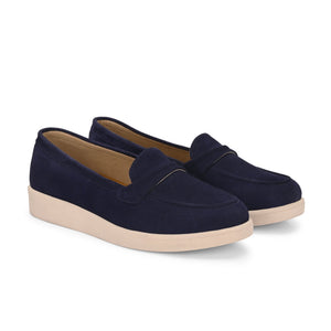 Aero-Glam Suede Loafers by Lady Boss