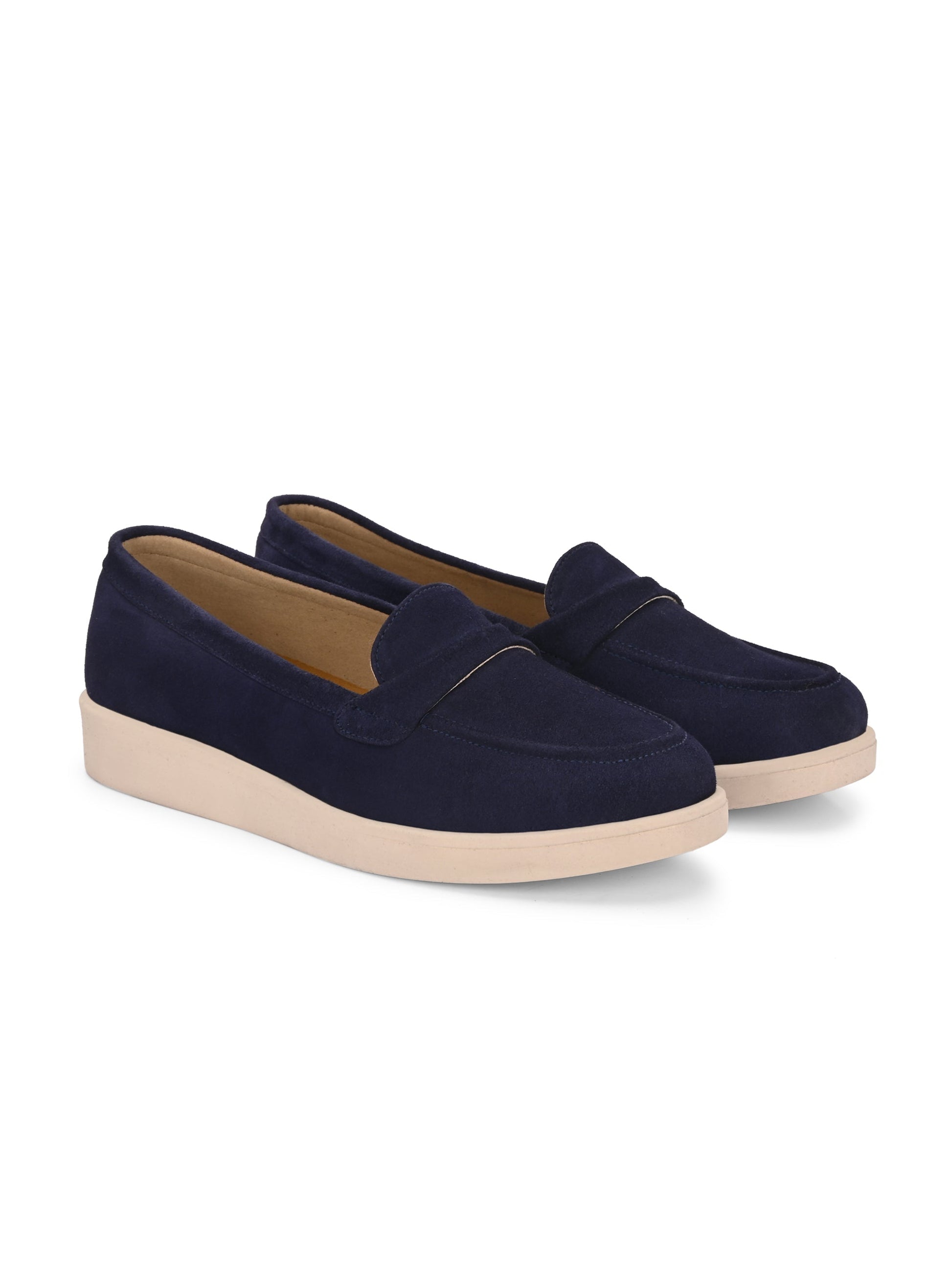 Aero-Glam Suede Loafers by Lady Boss