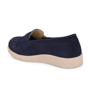 Aero-Glam Suede Loafers by Lady Boss