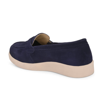 Aero-Glam Suede Loafers by Lady Boss