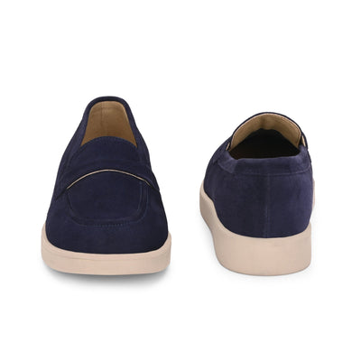 Aero-Glam Suede Loafers by Lady Boss