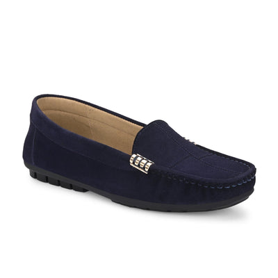 Marbella Suede Loafers by Lady Boss
