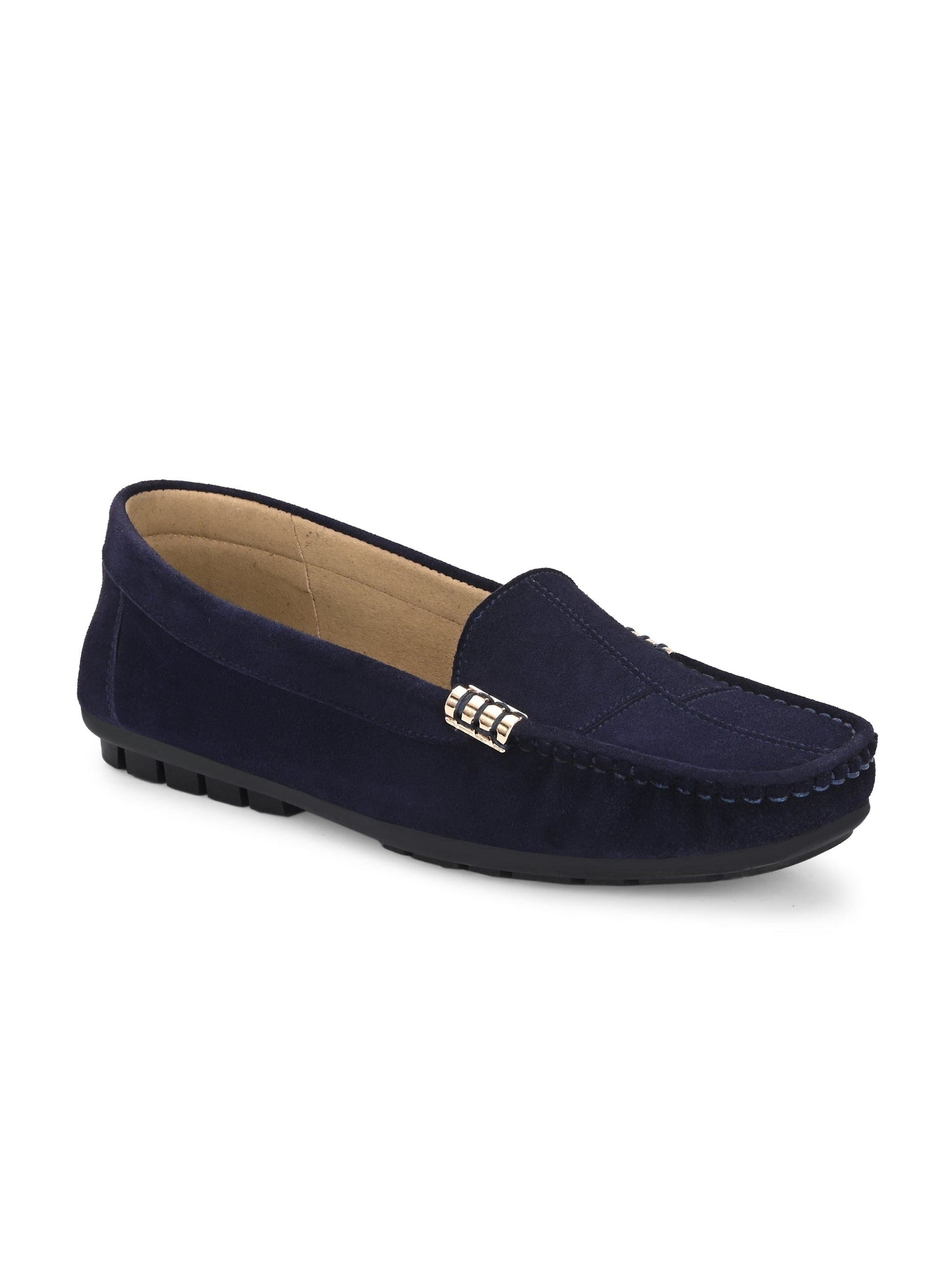 Marbella Suede Loafers by Lady Boss