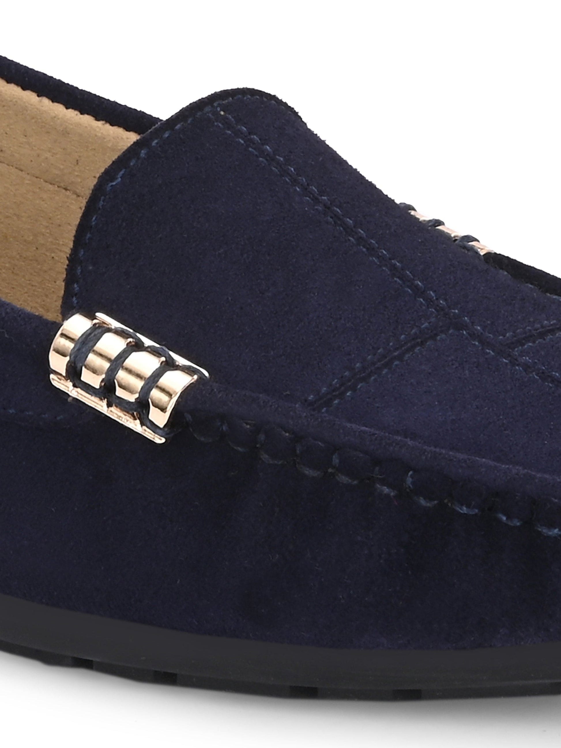 Marbella Suede Loafers by Lady Boss
