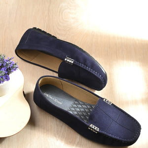 Marbella Suede Loafers by Lady Boss