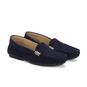Marbella Suede Loafers by Lady Boss
