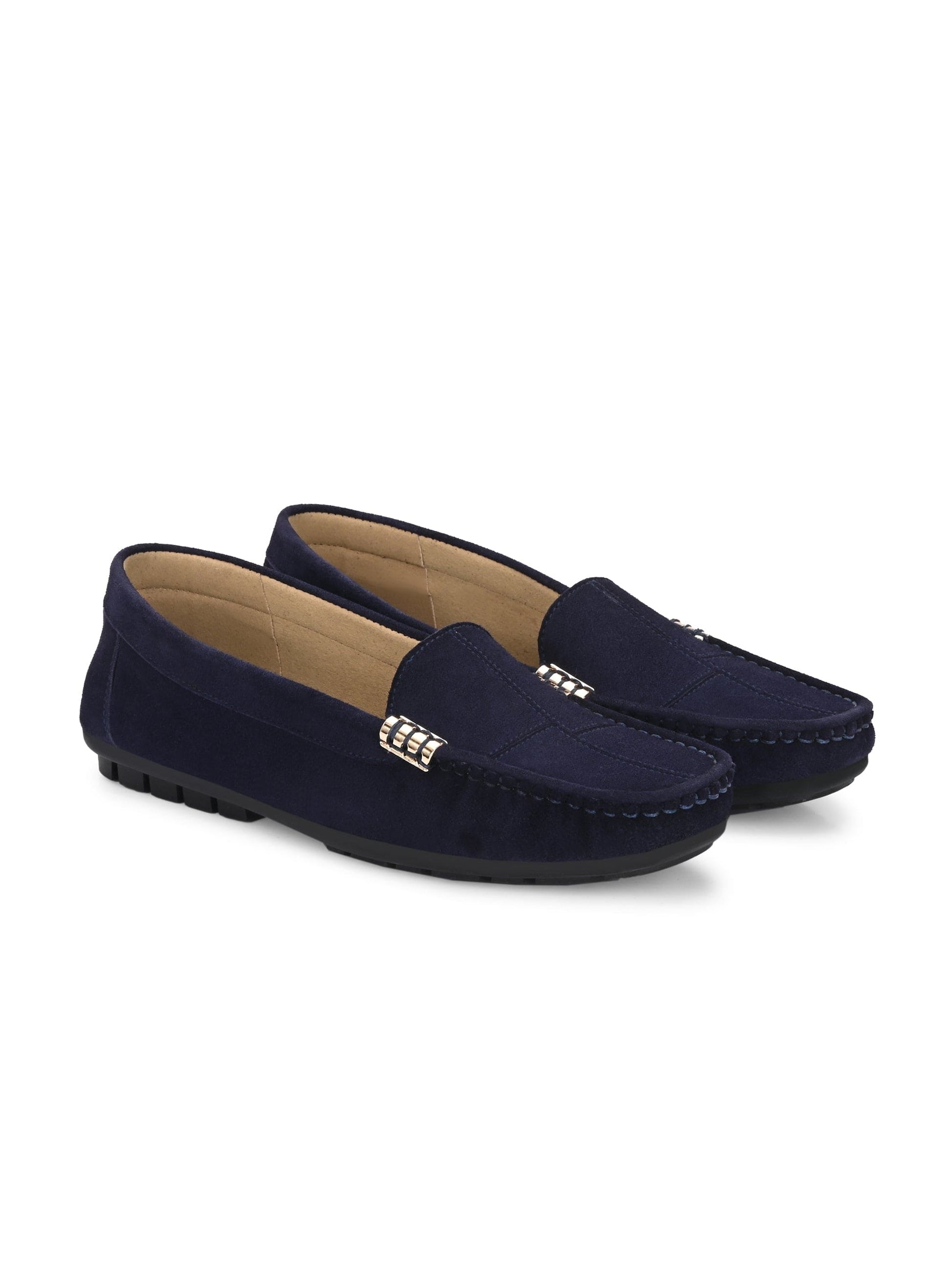 Marbella Suede Loafers by Lady Boss