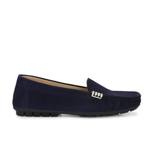 Marbella Suede Loafers by Lady Boss