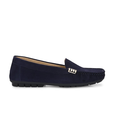 Marbella Suede Loafers by Lady Boss