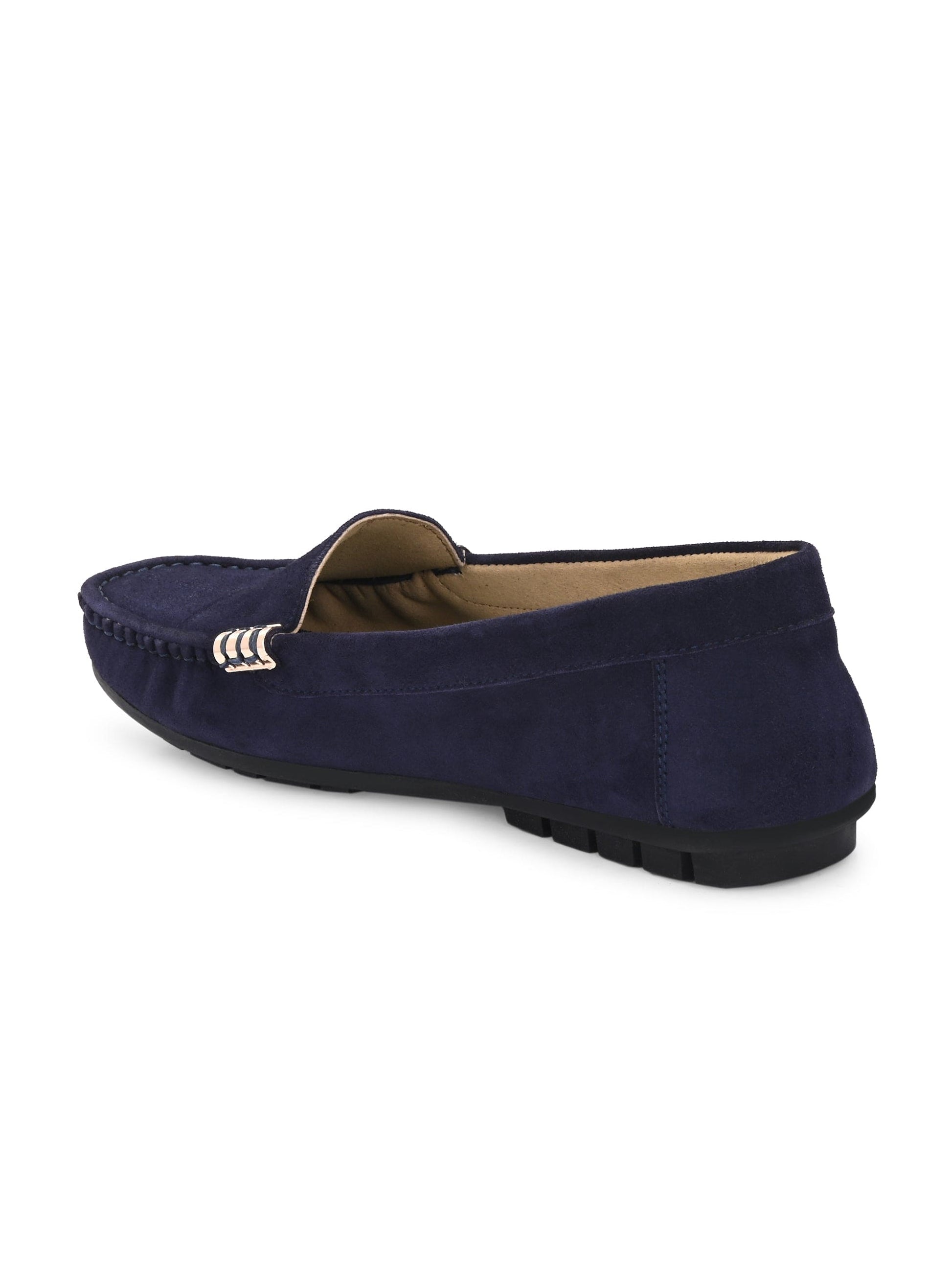 Marbella Suede Loafers by Lady Boss