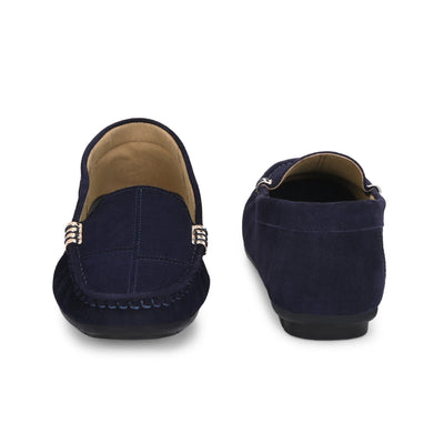 Marbella Suede Loafers by Lady Boss
