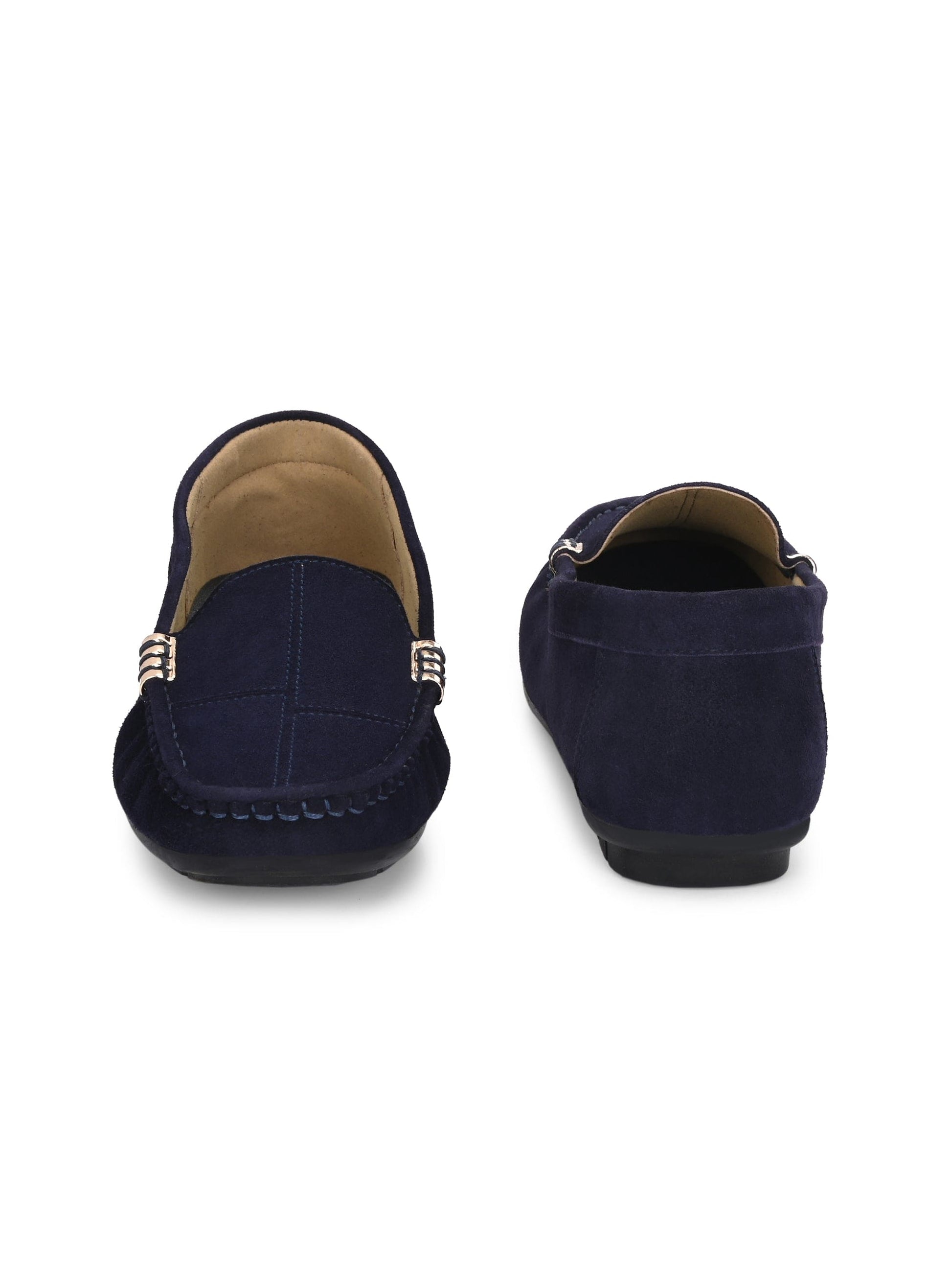 Marbella Suede Loafers by Lady Boss
