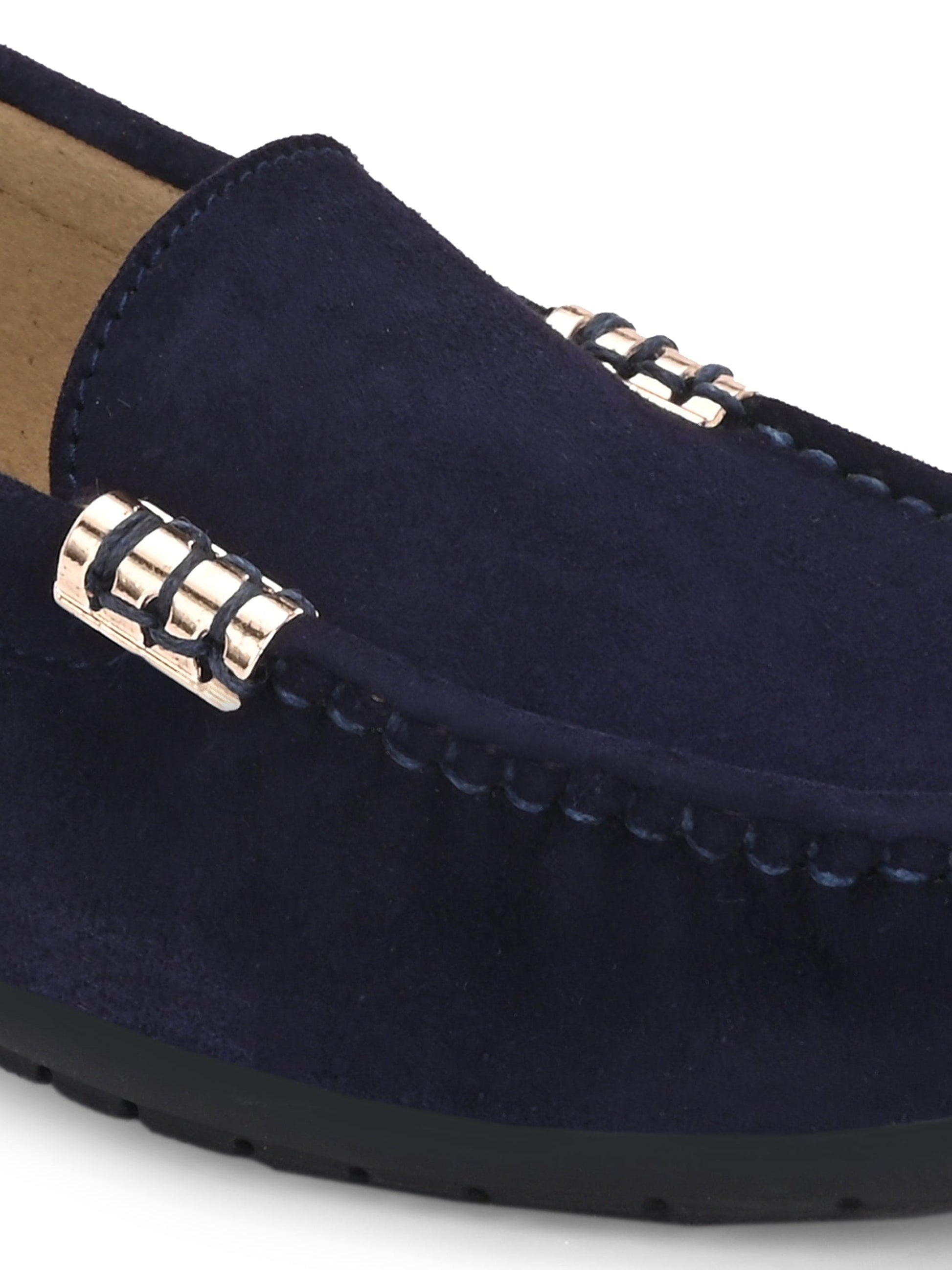 Santorini Suede Loafers by Lady Boss