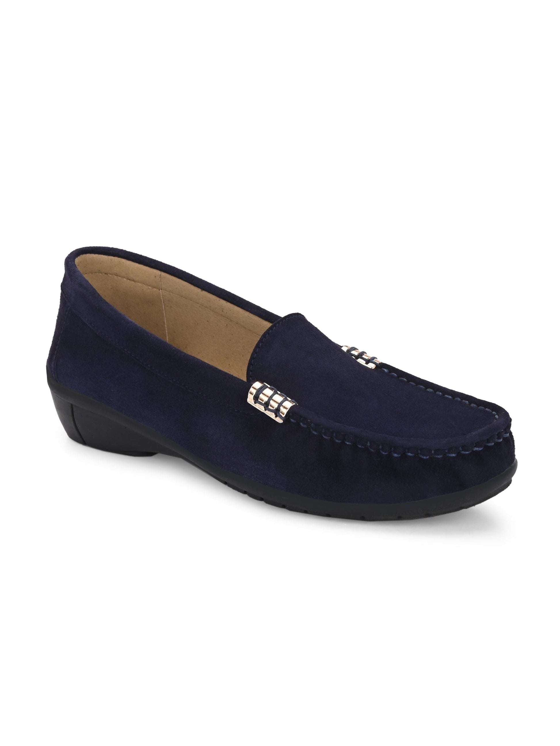 Santorini Suede Loafers by Lady Boss