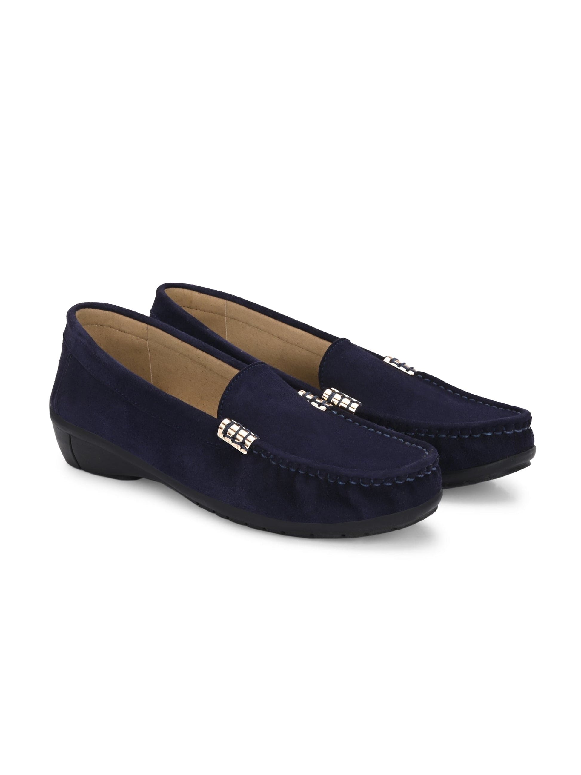 Santorini Suede Loafers by Lady Boss