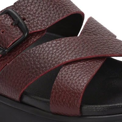 Comet Leather Slippers by Aspeerio