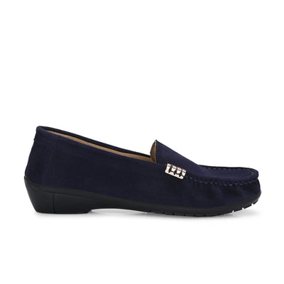 Santorini Suede Loafers by Lady Boss