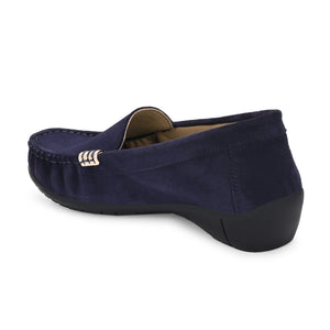 Santorini Suede Loafers by Lady Boss