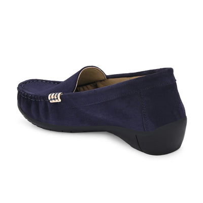 Santorini Suede Loafers by Lady Boss