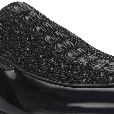 Titanium Party Loafers by Aspeerio