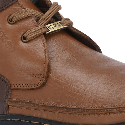 Egoss Casual Derby Lace Up Leather Shoes For Men