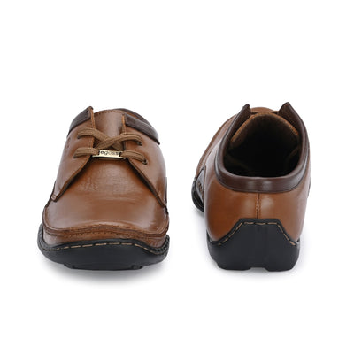 Egoss Casual Derby Lace Up Leather Shoes For Men
