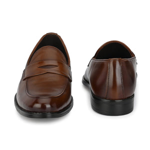 Egoss Formal Penny Loafers For Men with Textured Top