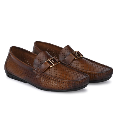Egoss Buckled Casual Loafers For Men