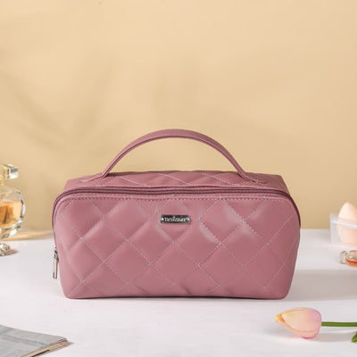 Makeup Pouch Organiser Pink Large Capacity