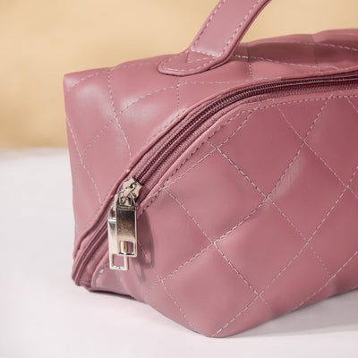 Makeup Pouch Organiser Pink Large Capacity