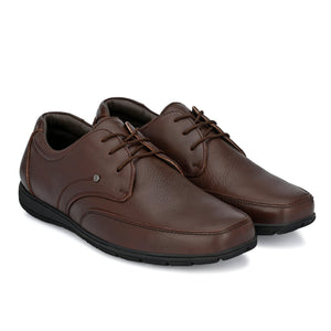 Egoss Casual Derby Lace Up Leather Shoes For Men
