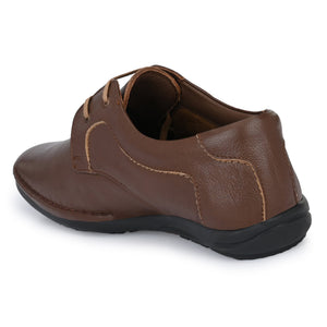 Egoss Leather Casual Lace-up Shoes For Men