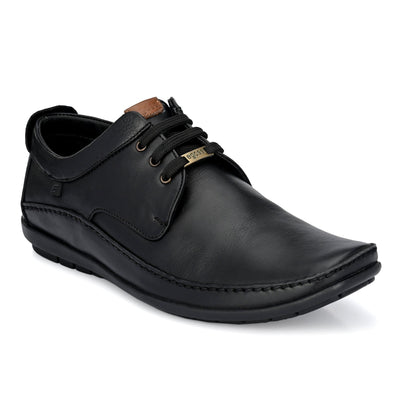 Egoss Leather Casual Lace-Up Shoes For Men