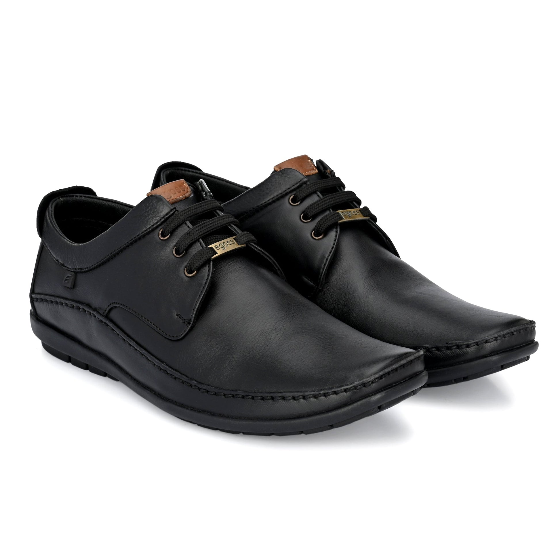 Egoss Leather Casual Lace-Up Shoes For Men