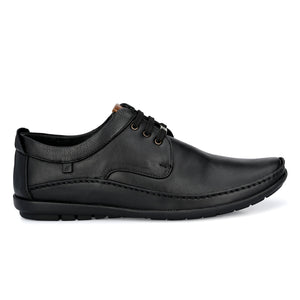 Egoss Leather Casual Lace-Up Shoes For Men
