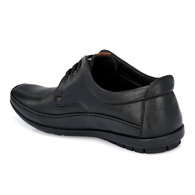 Egoss Leather Casual Lace-Up Shoes For Men