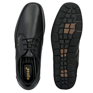 Egoss Casual Derby Lace Up Leather Shoes For Men